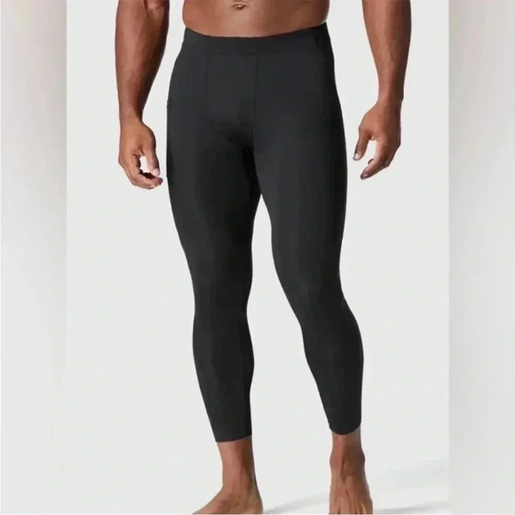 NWT Fabletics The Baseline Tight high performance base layer Men’s Sz XL Black - Picture 1 of 12